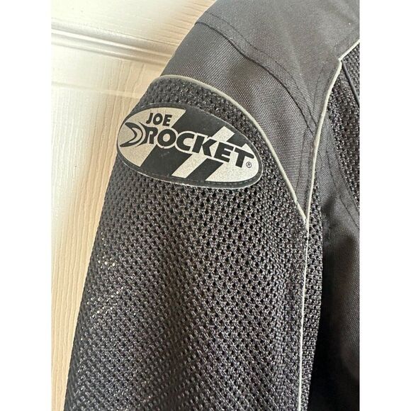 Joe Rocket Men's Mesh Padded Black Motorcycle Jacket Size M Tall - Picture 15 of 15